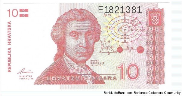 10 Dinara Banknote