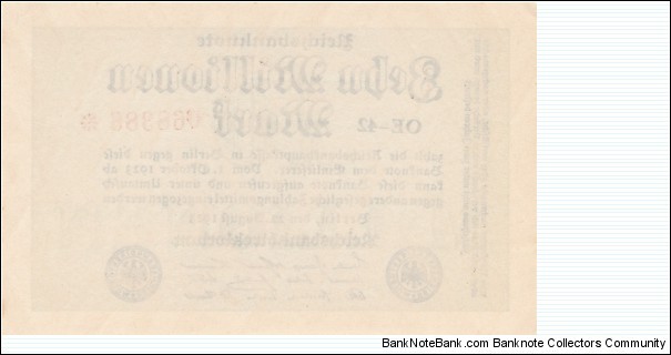 Banknote from Germany year 1923