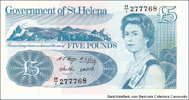 Saint Helena P11a (5 pounds ND 1998) Banknote