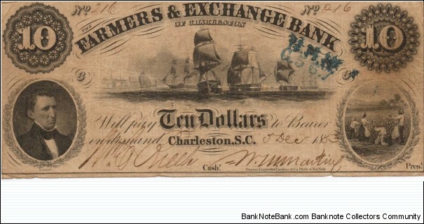 Number 216, 12/5/1863 Banknote