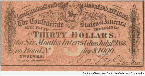 5TH SERIES WAR BOND Banknote