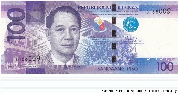 Philippines PNew (100 piso 2010) Banknote