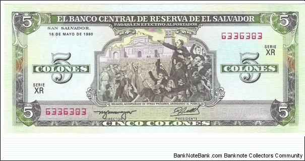 5 Colones Banknote