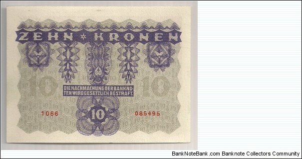 Banknote from Austria year 1922