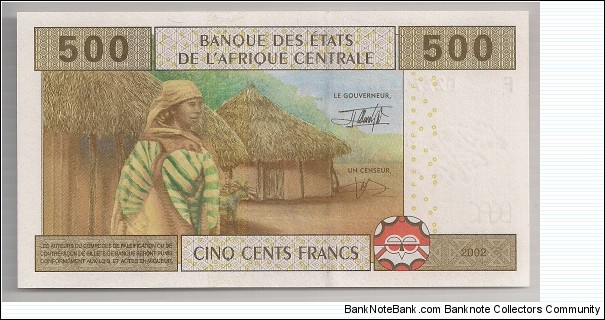 Banknote from Central African Republic year 2002