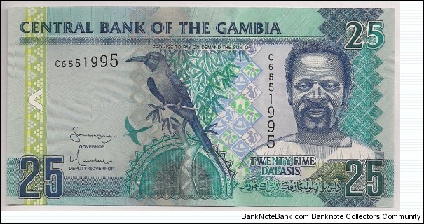 Gambia 25 Dalasis 2006 P27. Banknote