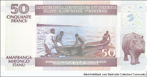 Banknote from Burundi year 2007