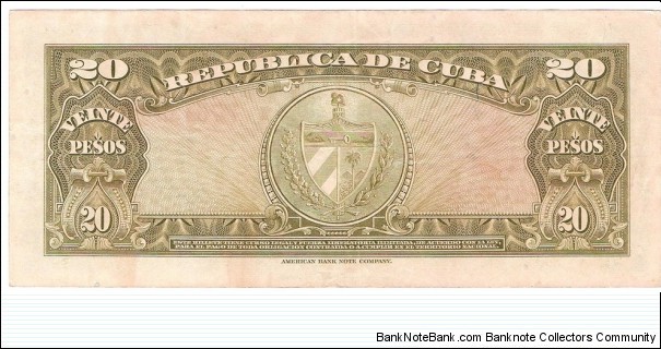 Banknote from Cuba year 1949