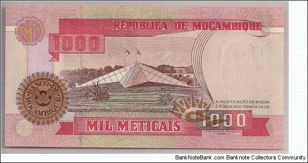 Banknote from Mozambique year 1991