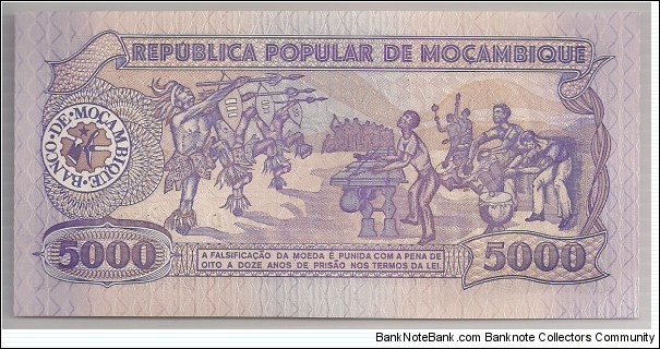 Banknote from Mozambique year 1989