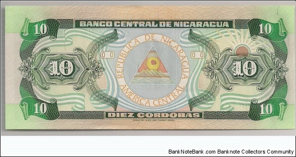 Banknote from Nicaragua year 1990