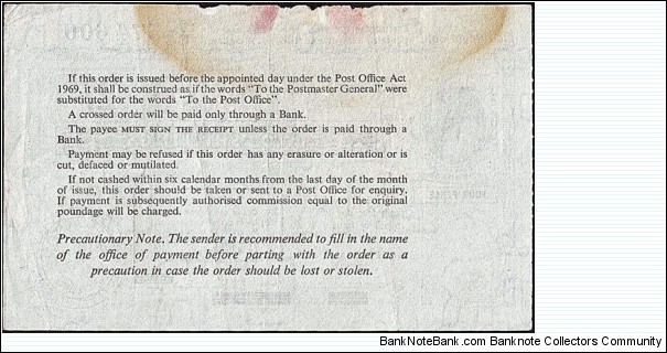 Banknote from Scotland year 1969