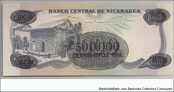 Banknote from Nicaragua year 1987