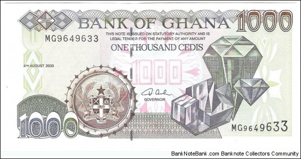 1000 Cedis Banknote