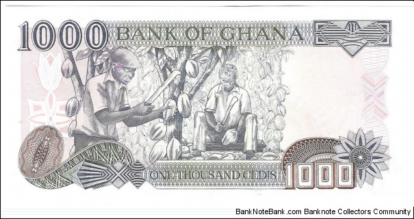 Banknote from Ghana year 2003