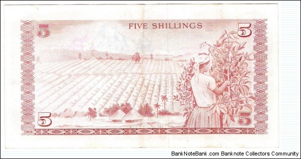 Banknote from Kenya year 1977
