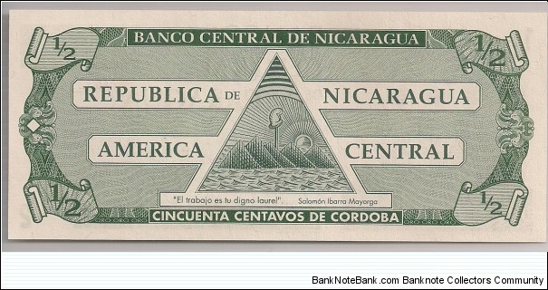 Banknote from Nicaragua year 1991