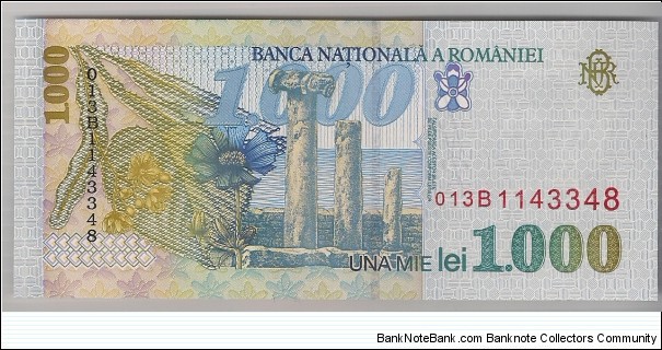 Banknote from Romania year 1998