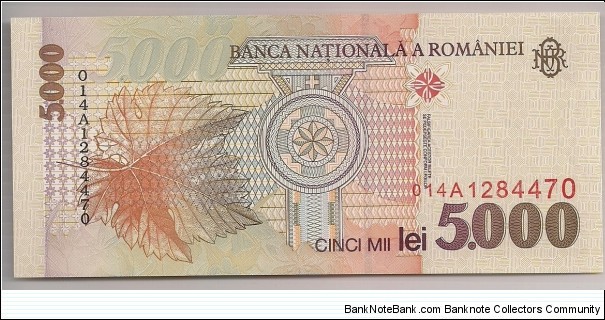 Banknote from Romania year 1998