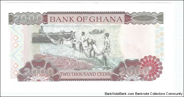 Banknote from Ghana year 2003