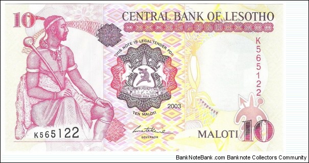 10 Maloti Banknote
