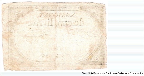 Banknote from France year 1793