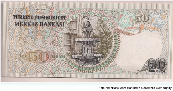 Banknote from Turkey year 1976