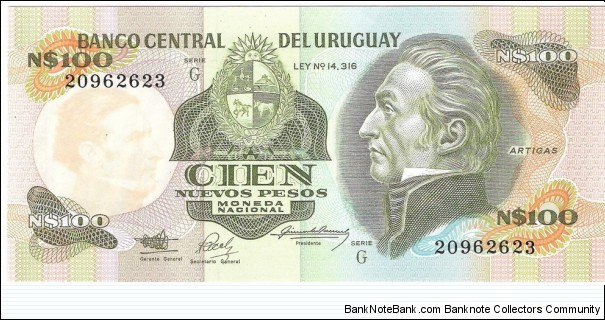 100 Nuevos Pesos Banknote