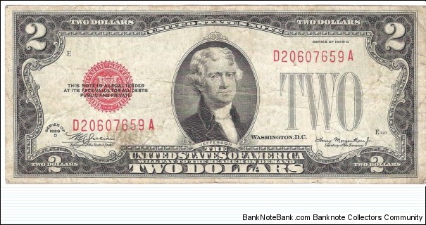 2 Dollars(1928) Banknote