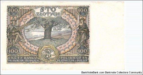 Banknote from Poland year 1934