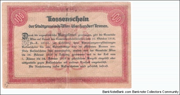Banknote from Austria year 1918