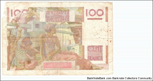 Banknote from France year 1946