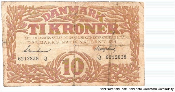 10 Kroner(1941) Banknote