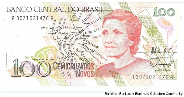 100 Cruzados Novos(1989) Banknote