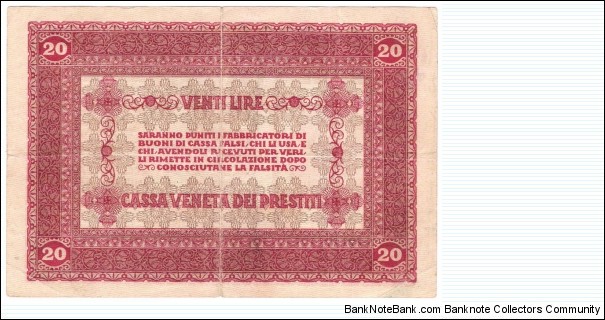 Banknote from Italy year 1918