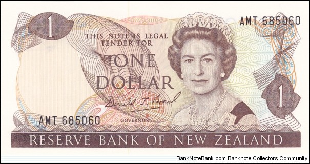 New Zealand P169c (1 dollar ND 1989-1992) Banknote