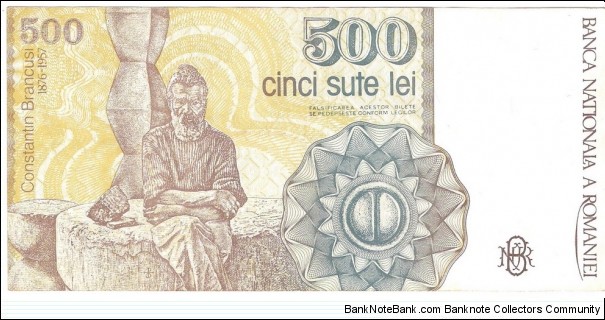 Banknote from Romania year 1991