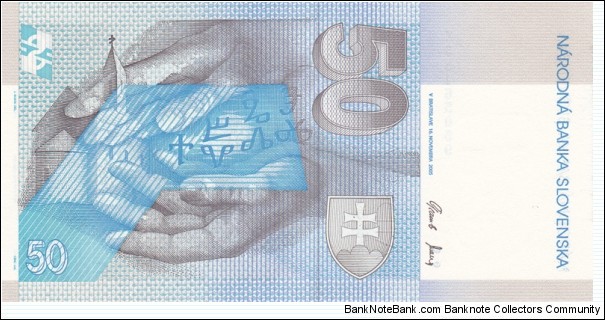Banknote from Slovakia year 2005