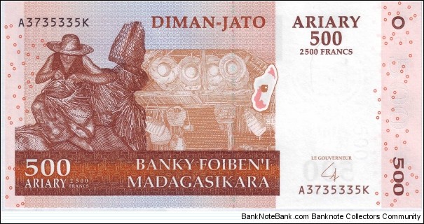  500 Ariary Banknote