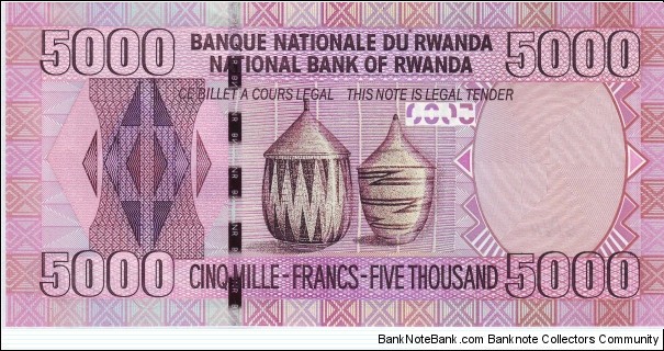 Banknote from Rwanda year 2009