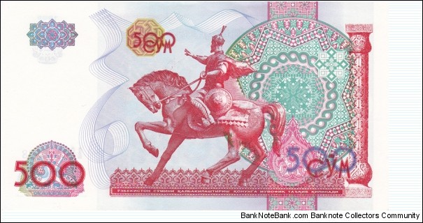 Banknote from Uzbekistan year 1999