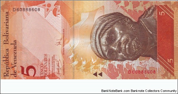  5 Bolivares Banknote