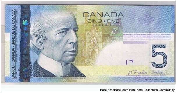 CANADA $5 Banknote