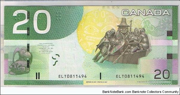 Banknote from Canada year 2000