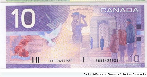 Banknote from Canada year 2000