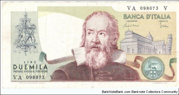 2000 Lire Banknote