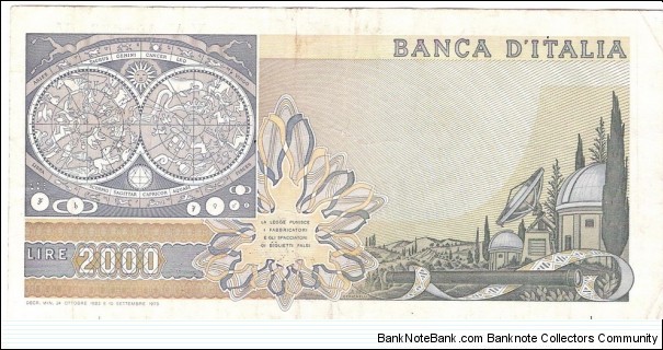 Banknote from Italy year 1983