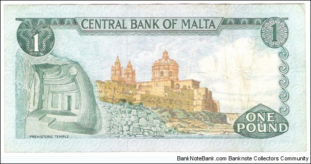 Banknote from Malta year 1967