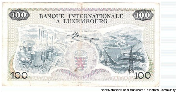 Banknote from Luxembourg year 1968