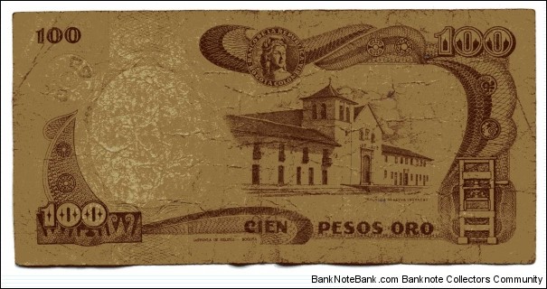 Banknote from Colombia year 1991